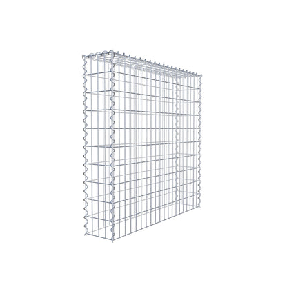 Gabião tipo 3 100 cm x 100 cm x 20 cm (C x A x P), malhagem 5 cm x 10 cm, espiral