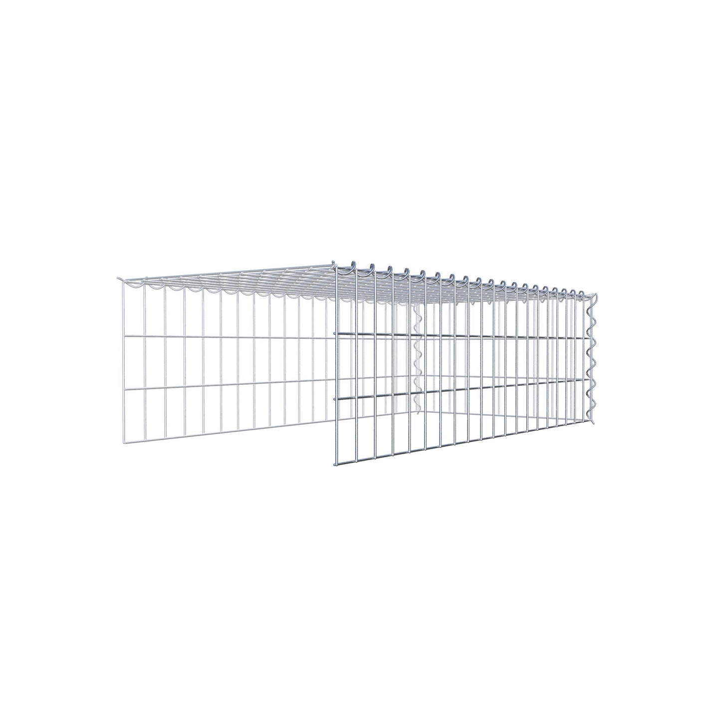 Gabião tipo 4 100 cm x 30 cm x 50 cm (C x A x P), malhagem 5 cm x 10 cm, espiral