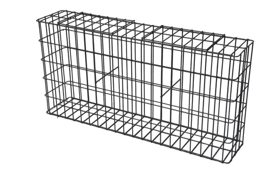 Gavión galvanizado en caliente 102 cm x 52 cm x 22 cm, malla 5 cm x 10 cm, totalmente soldado