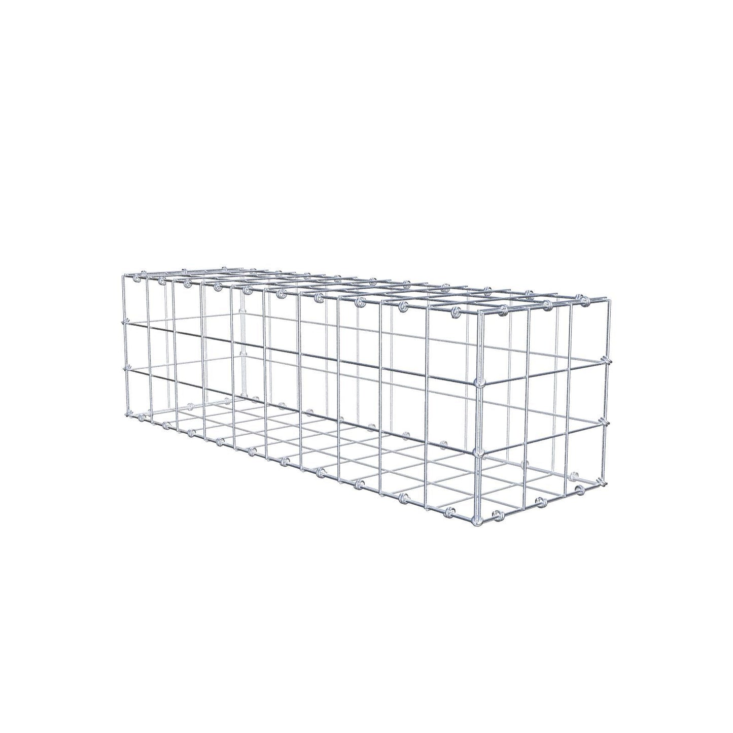 Gabião 100 cm x 30 cm x 30 cm (C x A x P), malhagem 10 x 10 cm, anel espiral