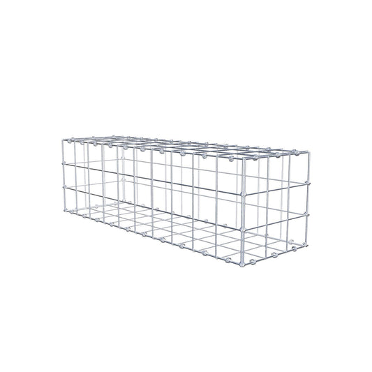 Gabião 100 cm x 30 cm x 30 cm (C x A x P), malhagem 10 x 10 cm, anel espiral