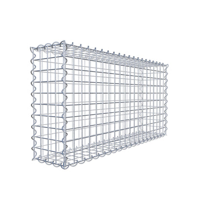 Set di 2 gabbioni 100 cm x 50 cm x 20 cm (L x H x P), maglia 5 x 5 cm, spirale