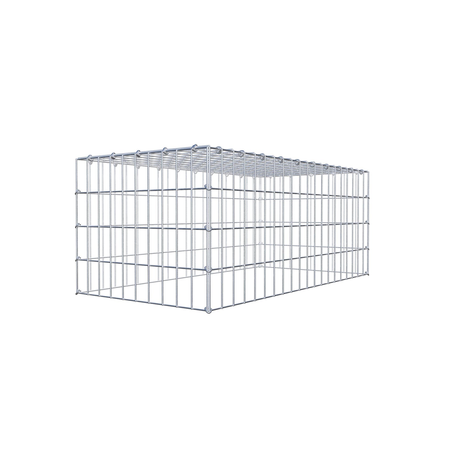 Gabião tipo 3 100 cm x 40 cm x 50 cm (C x A x P), malhagem 5 cm x 10 cm, anel C