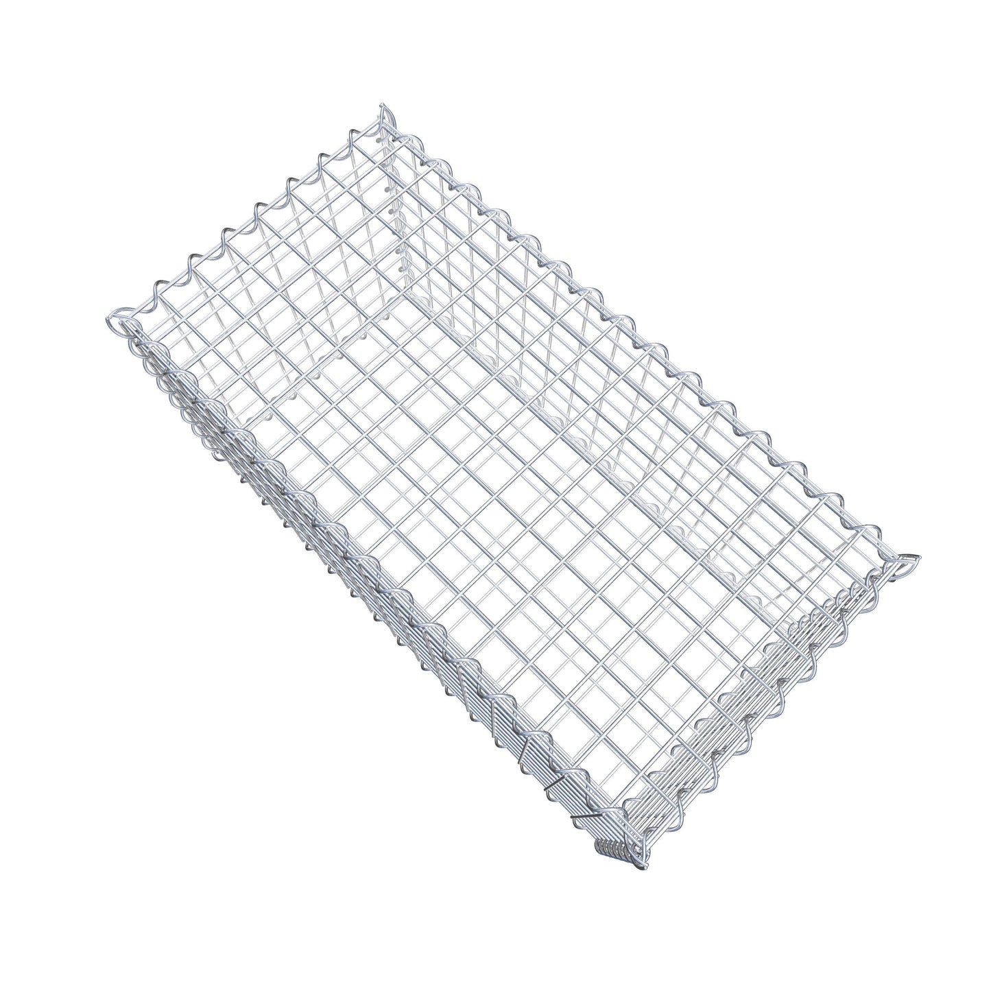 Gabione 80 cm x 40 cm x 40 cm (L x H x T), Maschenweite 5 cm x 5 cm, Spirale