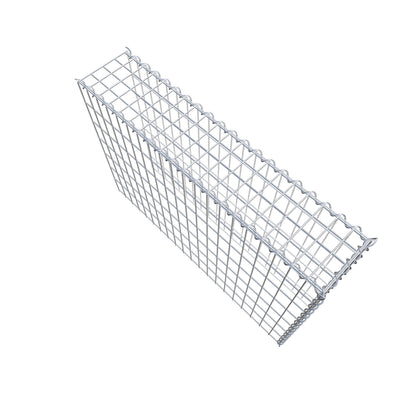 Gabião Tipo 4 100 cm x 70 cm x 20 cm (C x A x P), malhagem 5 cm x 10 cm, espiral