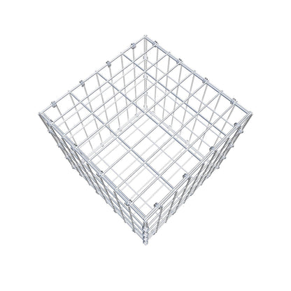Gabião 40 cm x 40 cm x 40 cm (C x A x P), malhagem 5 x 10 cm, anel espiral
