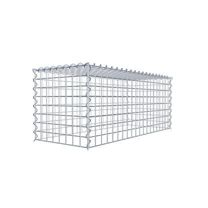 Gabião Tipo 3 100 cm x 40 cm x 40 cm (C x A x P), malhagem 5 cm x 5 cm, espiral