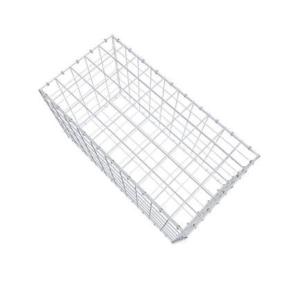 Gabbione 100 cm x 60 cm x 50 cm (L x H x P), maglia 10 x 10 cm, anello a spirale