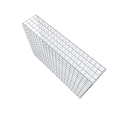 Mounted gabion type 2 100 cm x 70 cm x 20 cm (L x H x D), mesh size 5 cm x 5 cm, C-ring