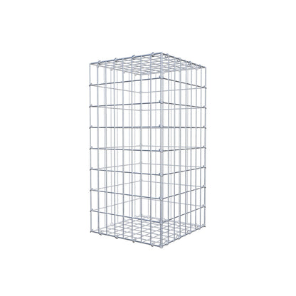 Gabion 80 cm x 40 cm x 40 cm (L x H x P), mailles 5 cm x 10 cm, anneau en C