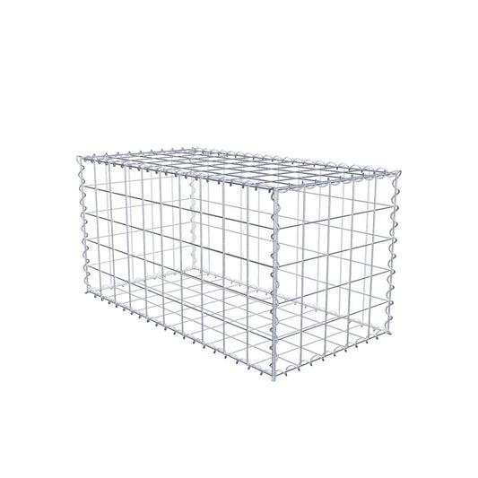 Set van 2 schanskorven 100 cm x 50 cm x 50 cm (L x H x D), maaswijdte 10 x 10 cm, spiraalvormig