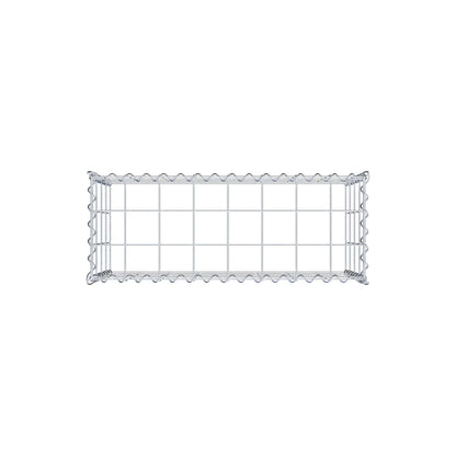 Gabião tipo 3 80 cm x 40 cm x 30 cm (C x A x P), malhagem 10 cm x 10 cm, espiral