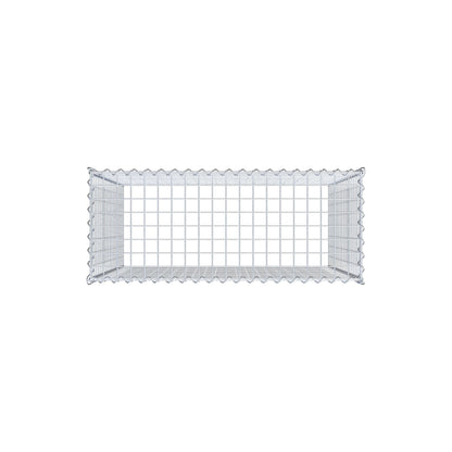 Opvokset gabion type 3 100 cm x 100 cm x 40 cm (L x H x D), maskestørrelse 5 cm x 5 cm, spiral