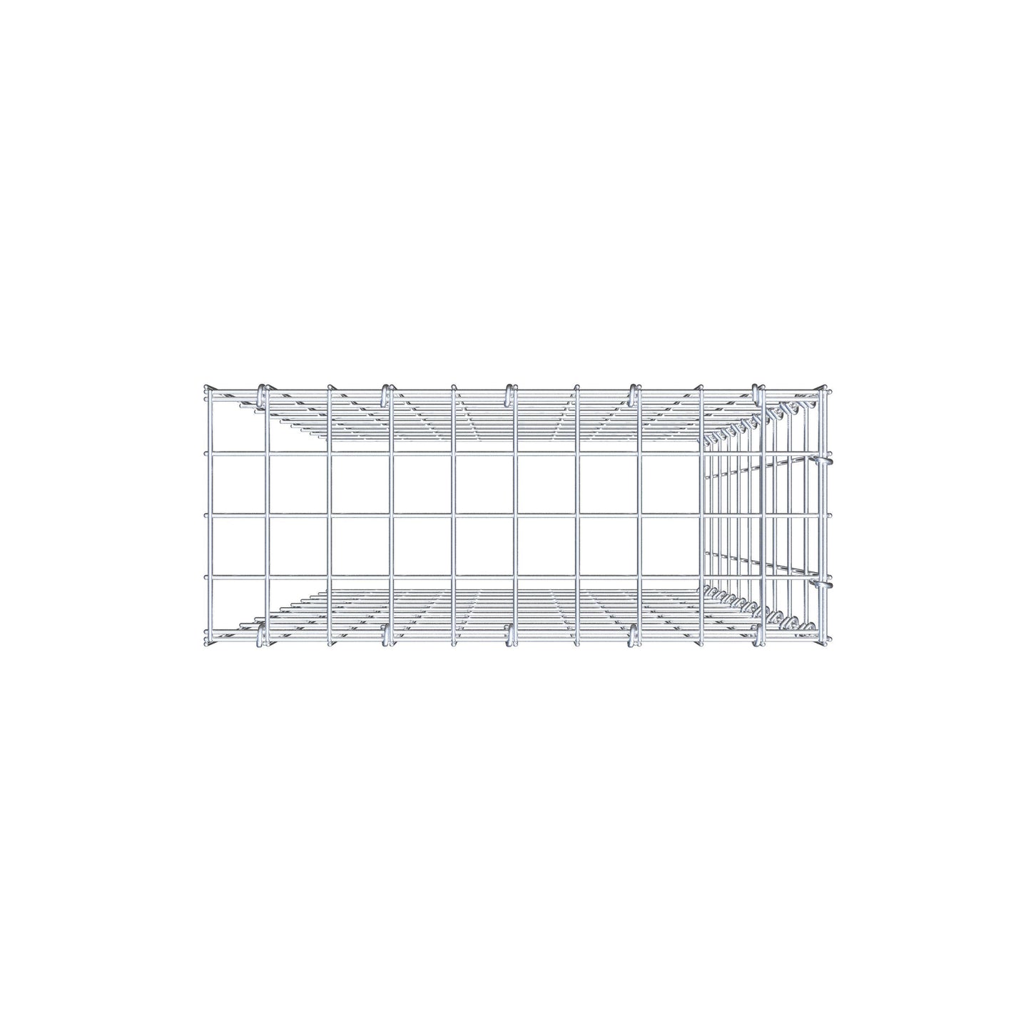 Gabião Tipo 4 100 cm x 50 cm x 20 cm (C x A x P), malhagem 5 cm x 10 cm, anel C