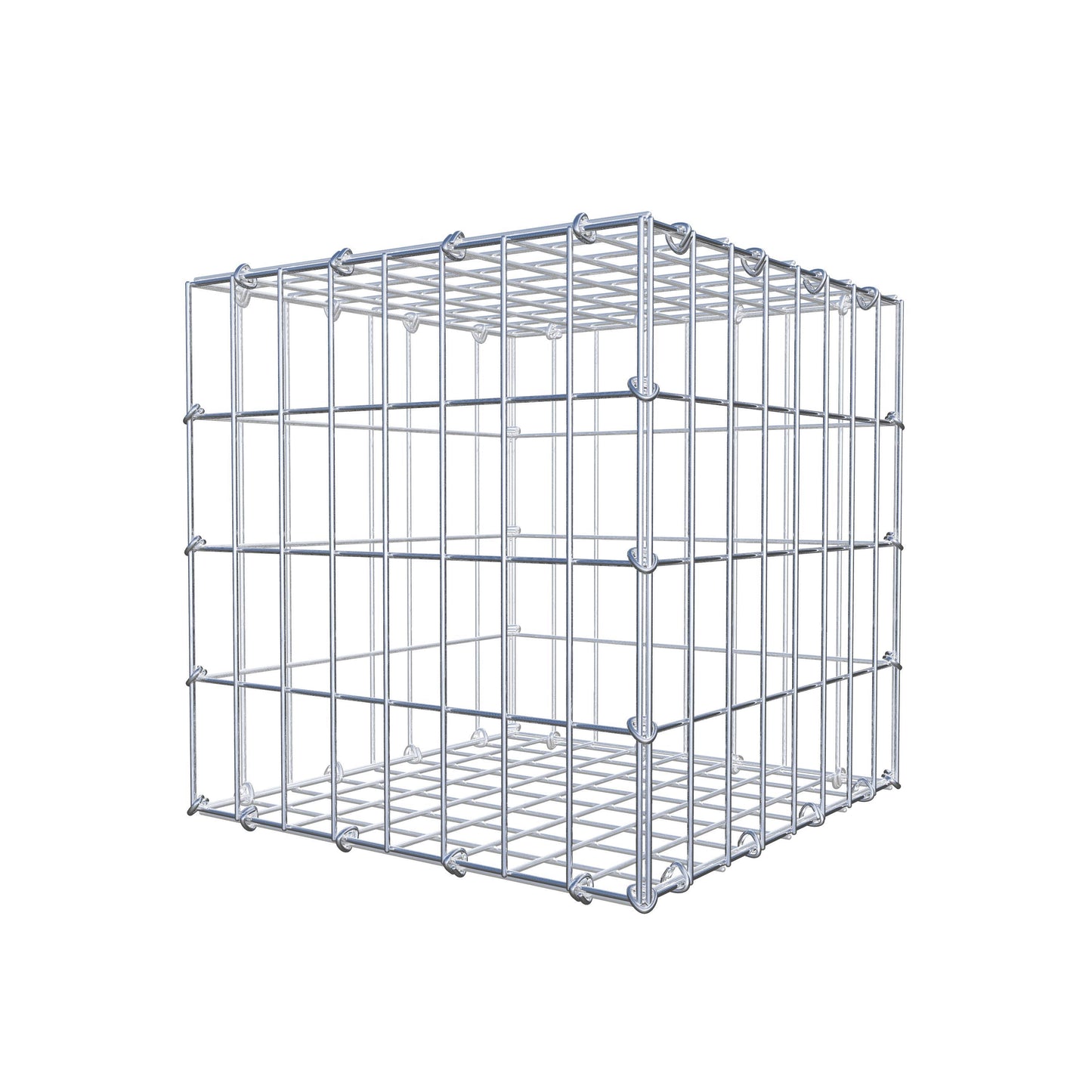 Gabião 40 cm x 40 cm x 40 cm (C x A x P), malhagem 5 cm x 10 cm, anel C