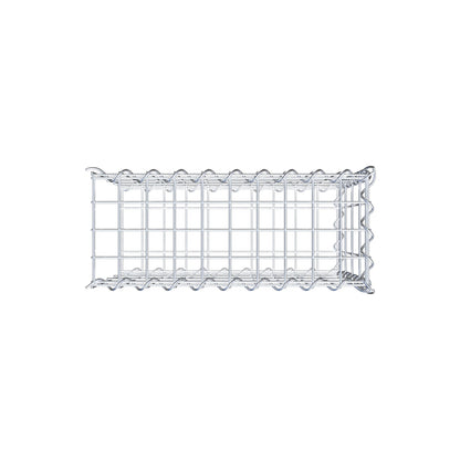 Gabion rapporté type 2 50 cm x 40 cm x 20 cm (L x H x P), mailles 5 cm x 10 cm, spirale
