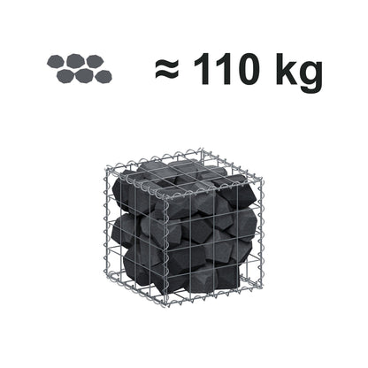 Gabion 40 cm x 40 cm x 40 cm (L x H x D), maskestørrelse 10 cm x 10 cm, spiral