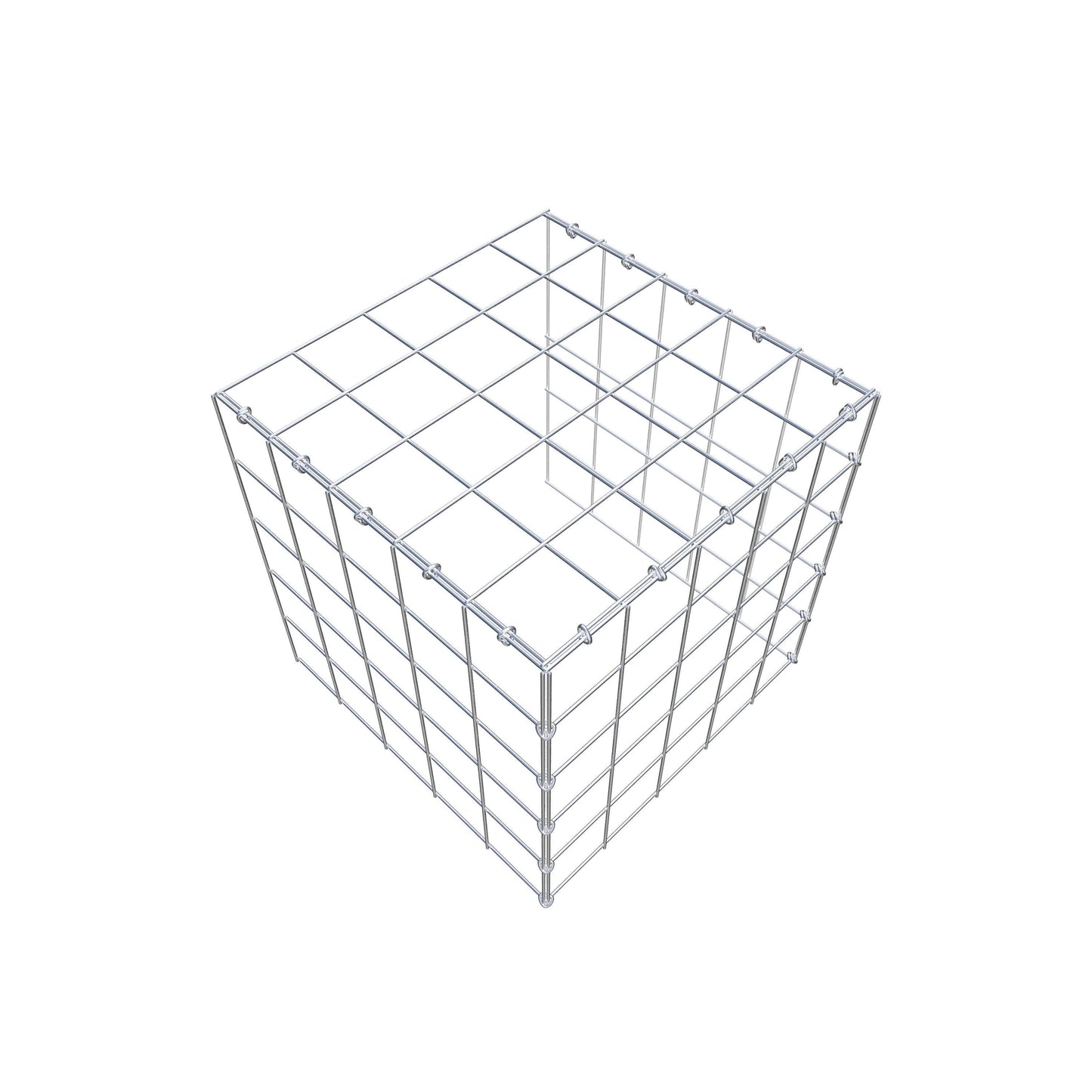 Gabião tipo 4 50 cm x 50 cm x 50 cm (C x A x P), malhagem 10 cm x 10 cm, anel C