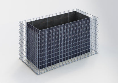 Hochbeet eckig 200 cm x 100 cm x 100 cm (L x H x T), Maschenweite 5 x 10 cm, Wandstärke 15 cm
