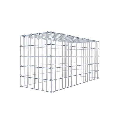 Typ 3 påbyggnadsgabion 100 cm x 50 cm x 40 cm (L x H x D), maskstorlek 5 cm x 10 cm, C-ring