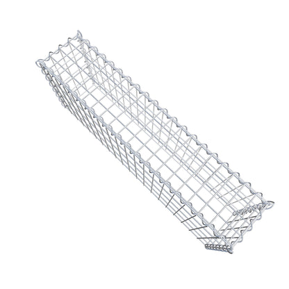Gavión complementario tipo 3 100 cm x 40 cm x 20 cm (L x A x P), malla 5 cm x 10 cm, espiral