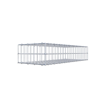 Gabion 100 cm x 20 cm x 40 cm (L x H x P), mailles 5 cm x 10 cm, anneau en C