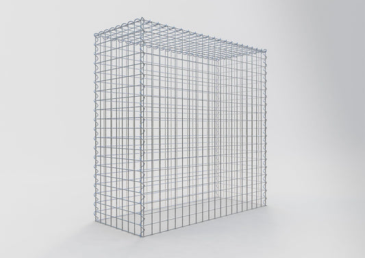 Gabião Tipo 3 100 cm x 100 cm x 40 cm (C x A x P), malhagem 5 cm x 5 cm, espiral