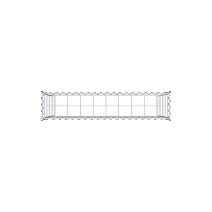 Opbouw schanskorf type 3 100 cm x 70 cm x 20 cm (L x H x D), maaswijdte 10 cm x 10 cm, spiraal