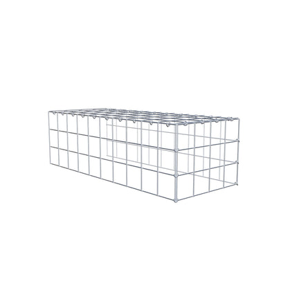 Gabião Tipo 4 100 cm x 30 cm x 40 cm (C x A x P), malhagem 10 cm x 10 cm, anel C