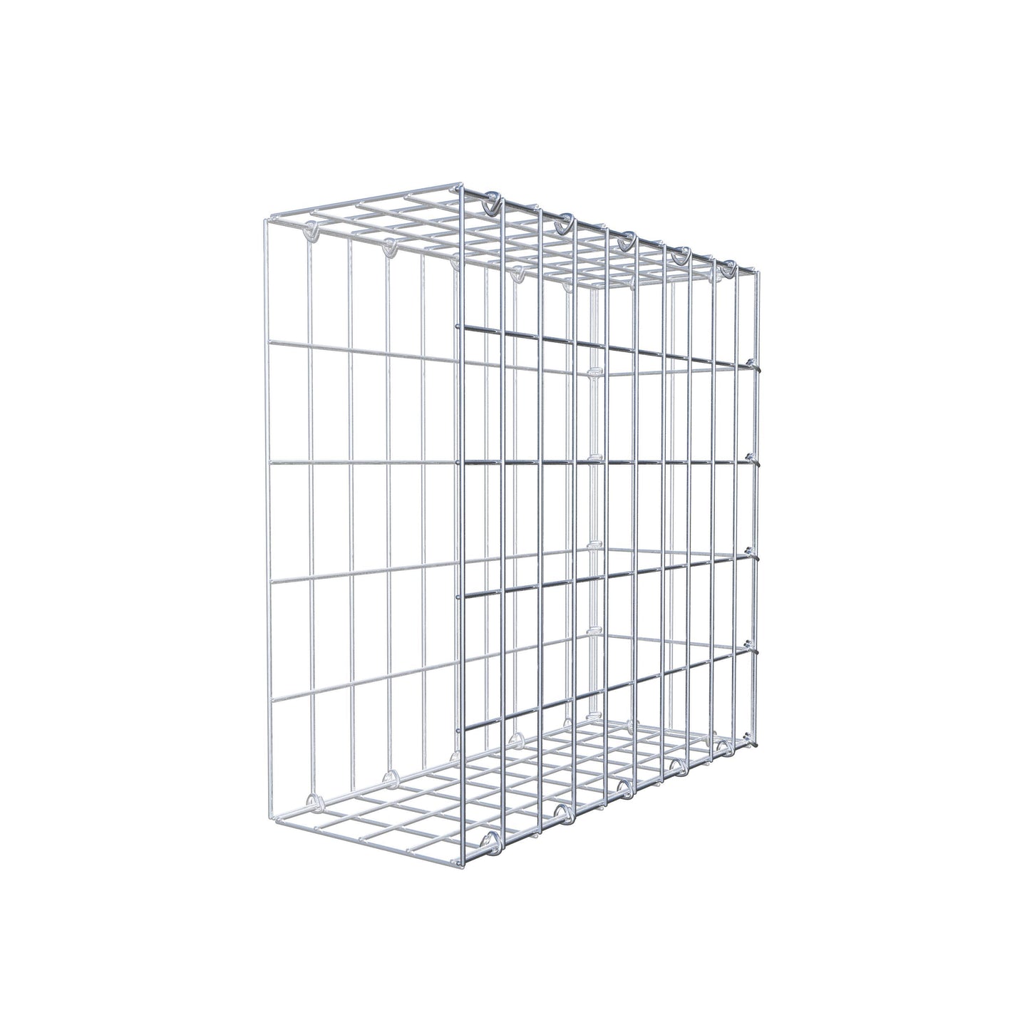 Anbaugabione Typ 2 50 cm x 50 cm x 20 cm, Maschenweite 5 cm x 10 cm, C-Ring