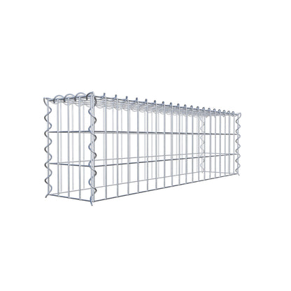 Gabião tipo 3 100 cm x 30 cm x 20 cm (C x A x P), malhagem 5 cm x 10 cm, espiral
