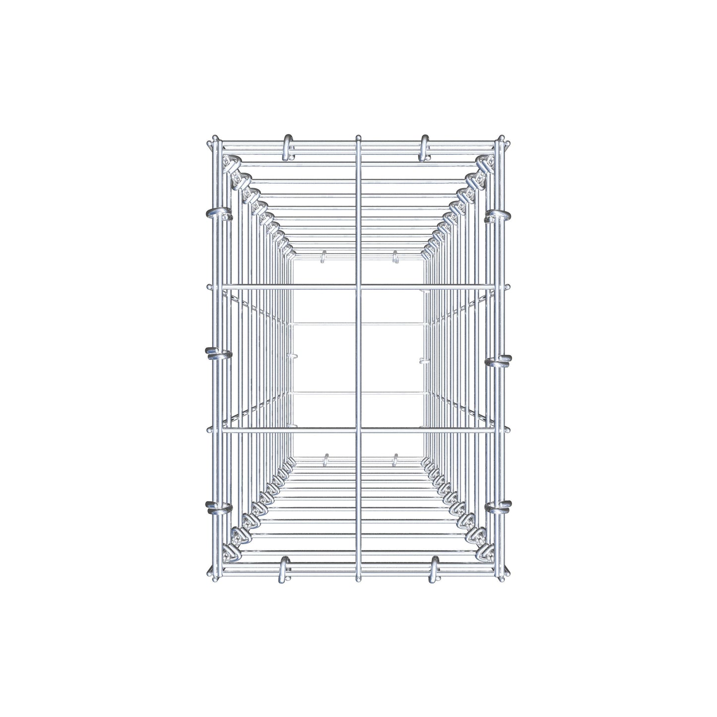 Gabion 100 cm x 20 cm x 30 cm (L x H x D), maskestørrelse 10 cm x 10 cm, C-ring