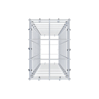Gabion 100 cm x 20 cm x 30 cm (L x H x D), maskestørrelse 10 cm x 10 cm, C-ring