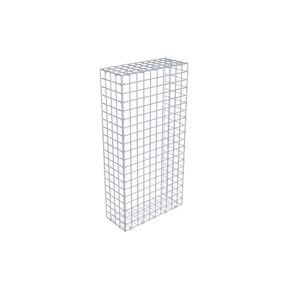 Mounted gabion type 2 100 cm x 20 cm x 50 cm (L x H x D), mesh size 5 cm x 5 cm, C-ring