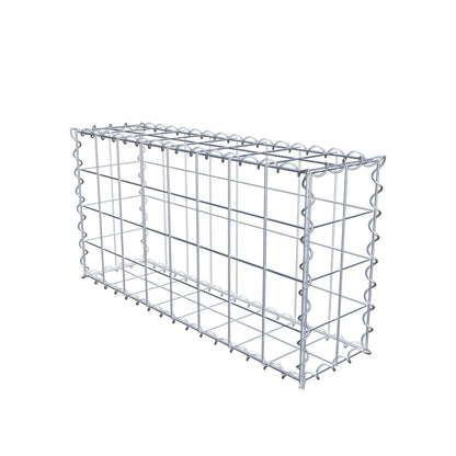 Gabião 80 cm x 40 cm x 20 cm (C x A x P), malhagem 10 cm x 10 cm, espiral