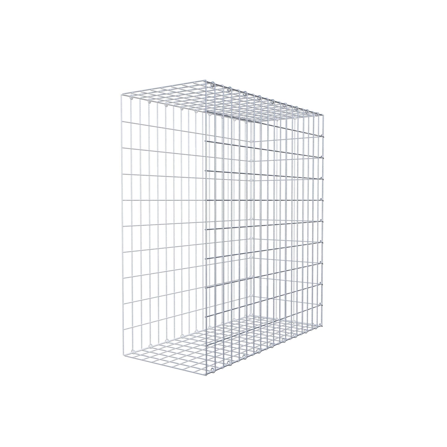 Monteret gabion type 2 100 cm x 90 cm x 40 cm, maskestørrelse 5 cm x 10 cm, C-ring