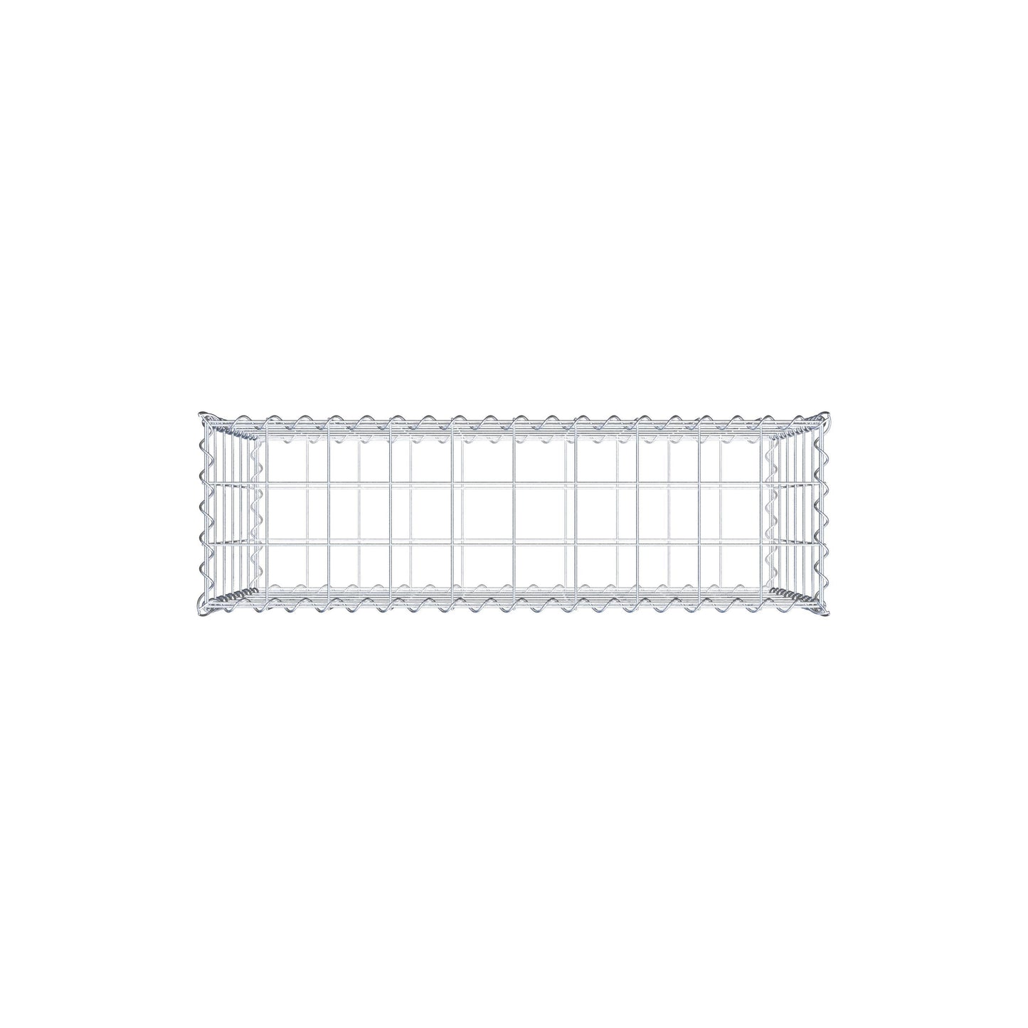 Gabião 100 cm x 60 cm x 30 cm (C x A x P), malhagem 10 cm x 10 cm, espiral