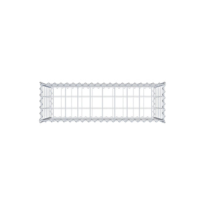 Gabião 100 cm x 60 cm x 30 cm (C x A x P), malhagem 10 cm x 10 cm, espiral