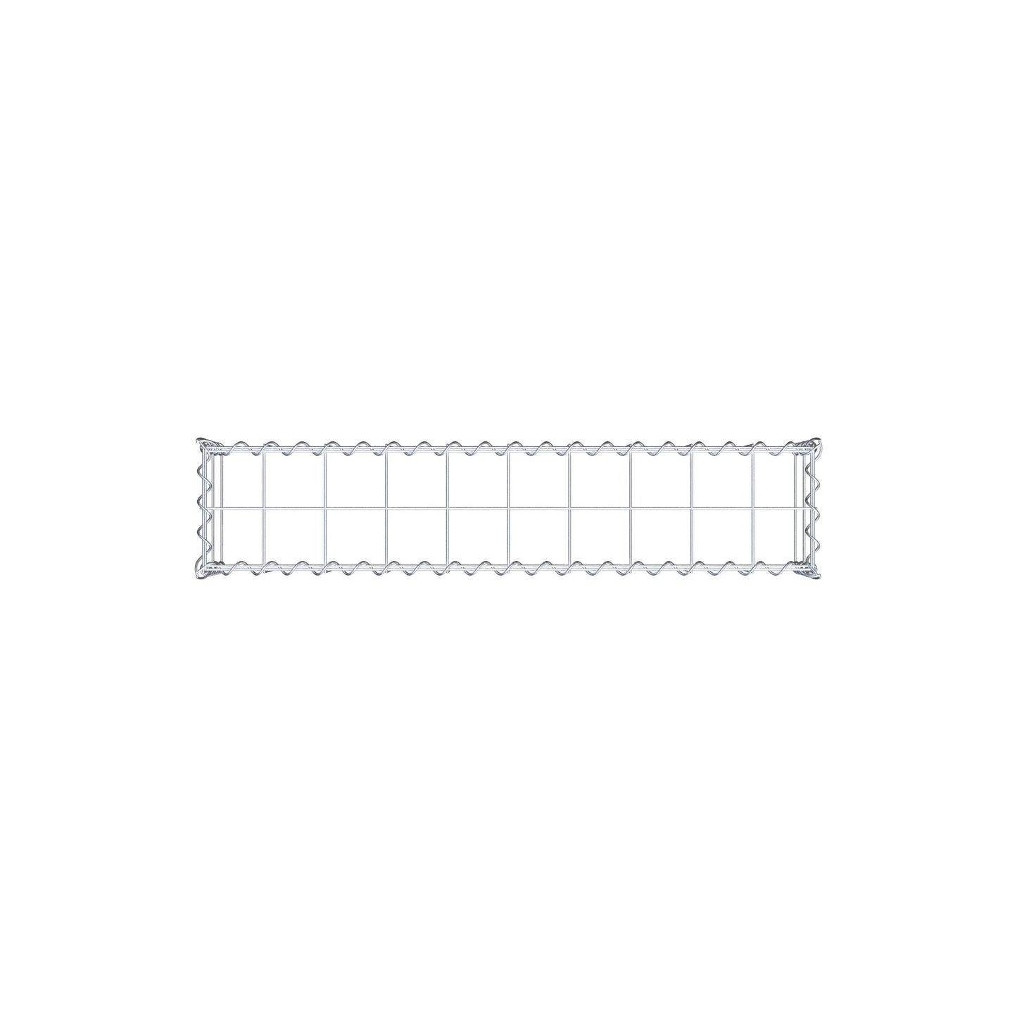 Extra gabion typ 3 100 cm x 20 cm x 20 cm (L x H x D), maskstorlek 10 cm x 10 cm, spiral