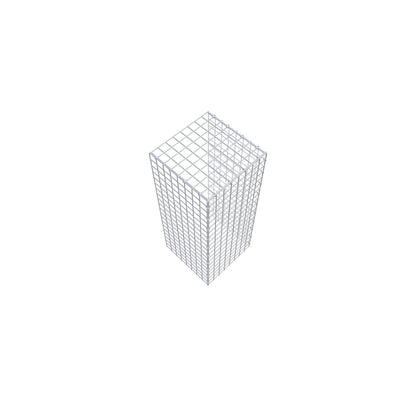 Gabião Tipo 4 100 cm x 40 cm x 40 cm (C x A x P), malhagem 5 cm x 5 cm, anel C