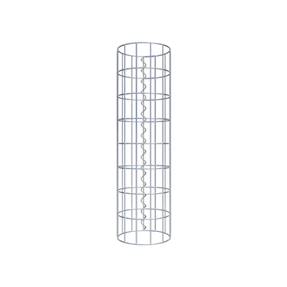 Colonne de gabion ronde 22 cm de diamètre, 80 cm de hauteur, mailles 5 cm x 10 cm