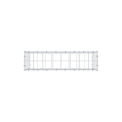 Gabion 80 cm x 40 cm x 20 cm (L x H x D), maskstorlek 10 x 10 cm, spiralring