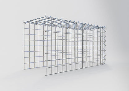 Gabião tipo 4 80 cm x 40 cm x 30 cm (C x A x P), malhagem 5 cm x 5 cm, espiral
