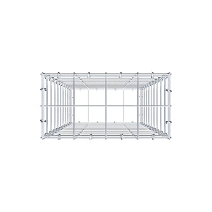 Gabião 100 cm x 40 cm x 20 cm (C x A x P), malhagem 10 cm x 10 cm, anel C