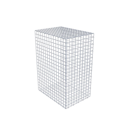 Monteret gabion type 2 100 cm x 70 cm x 50 cm (L x H x D), maskestørrelse 5 cm x 5 cm, C-ring
