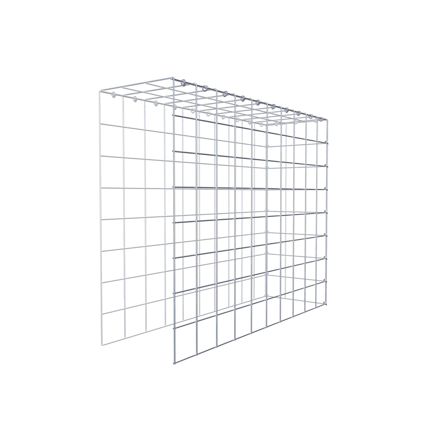 Gabião Tipo 4 100 cm x 80 cm x 30 cm (C x A x P), malhagem 10 cm x 10 cm, anel C