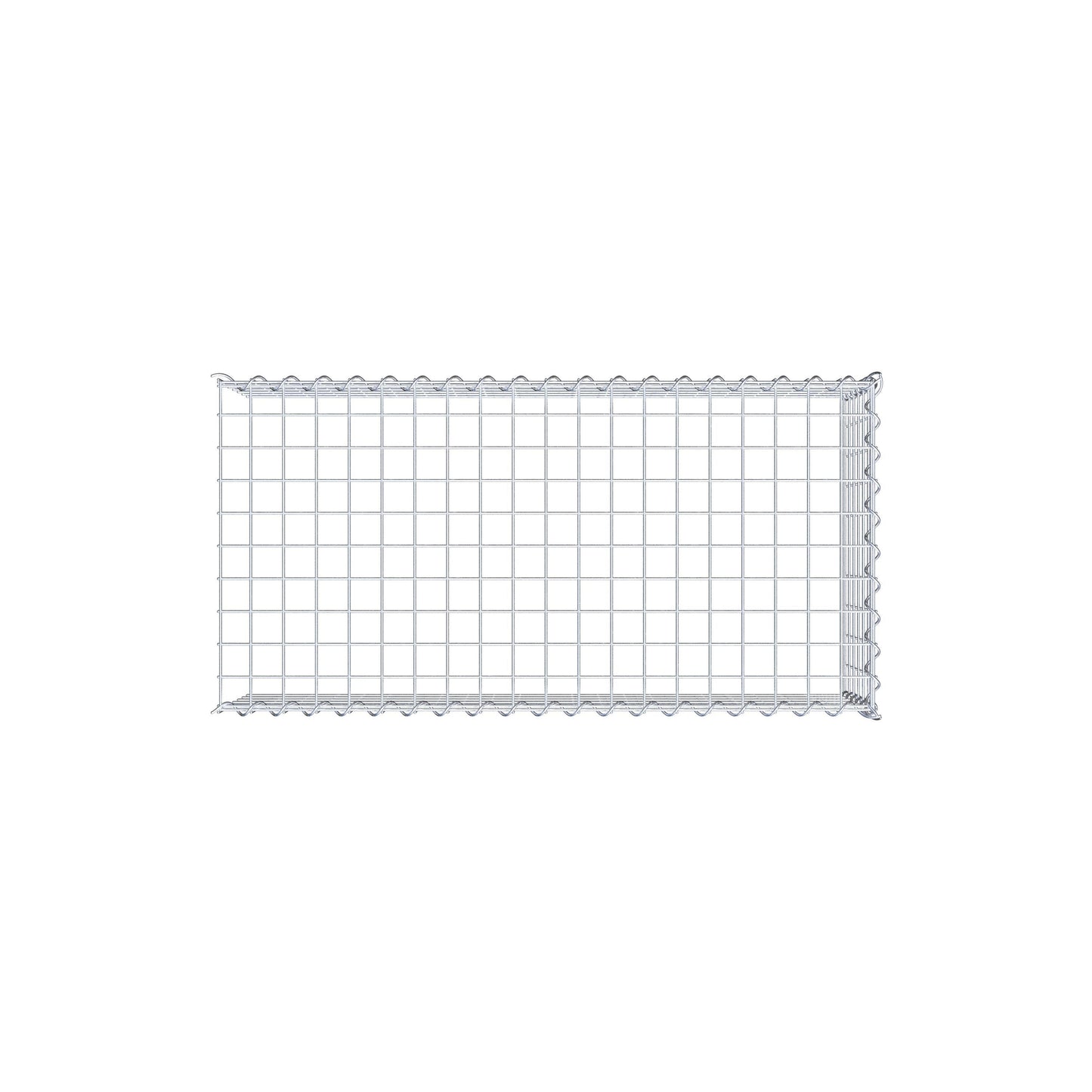Gabião Tipo 4 100 cm x 30 cm x 50 cm (C x A x P), malhagem 5 cm x 5 cm, espiral