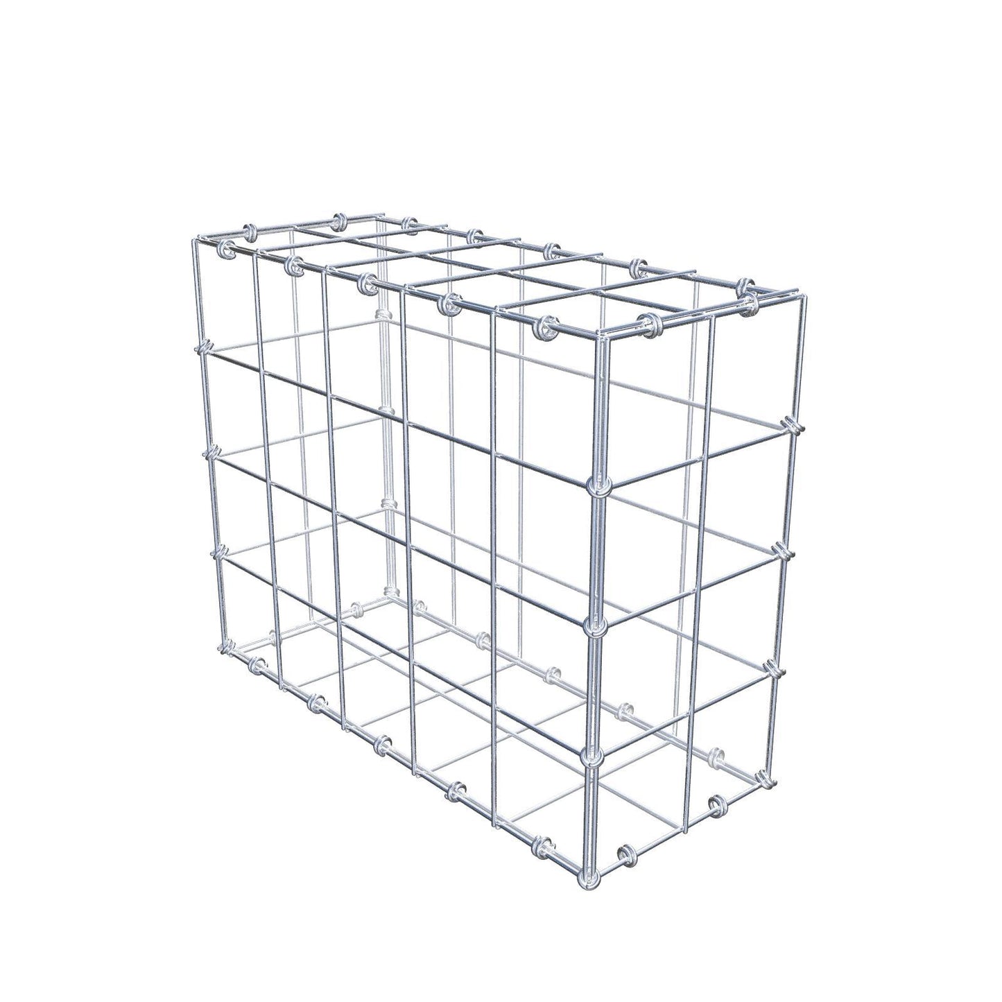 Gabião 50 cm x 40 cm x 20 cm (C x A x P), malhagem 10 x 10 cm, anel espiral