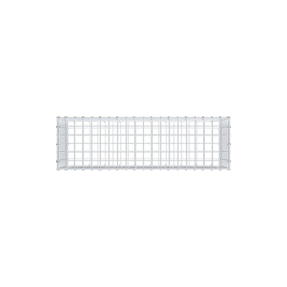 Gabion 100 cm x 40 cm x 30 cm (L x H x P), mailles 5 cm x 5 cm, anneau en C