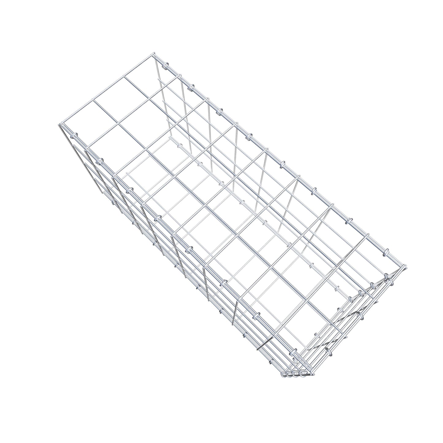 Gabião Tipo 2 80 cm x 40 cm x 30 cm (C x A x P), malhagem 10 cm x 10 cm, anel C